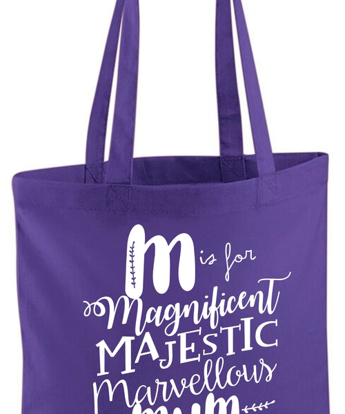M Is For Mum Tote Bag