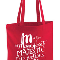 M Is For Mum Tote Bag
