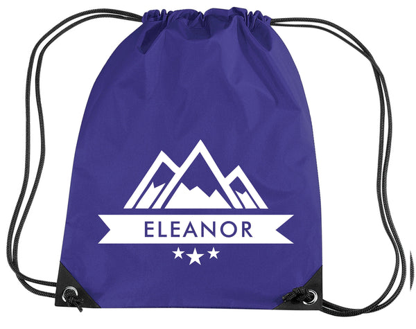 Sac à Cordon Montagne Personnalisé 