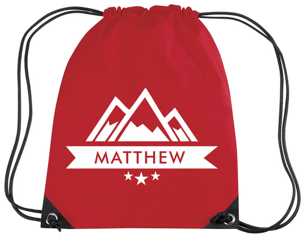Sac à Cordon Montagne Personnalisé 