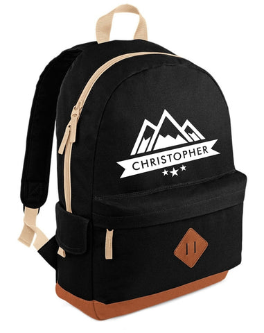 Personalised Mountain Heritage Backpack