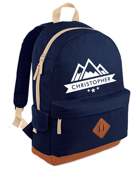 Personalised Mountain Heritage Backpack