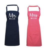 Personalised Mr. & Mrs. Apron Set