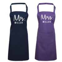 Personalised Mr. & Mrs. Apron Set