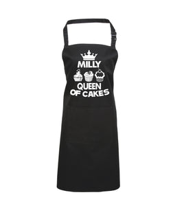 Personalised Queen of Cakes Apron