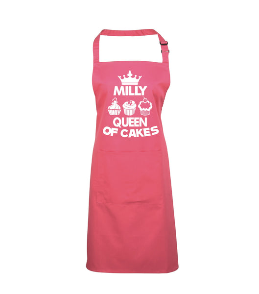 Personalised Queen of Cakes Apron