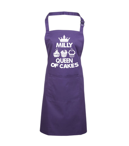 Personalised Queen of Cakes Apron