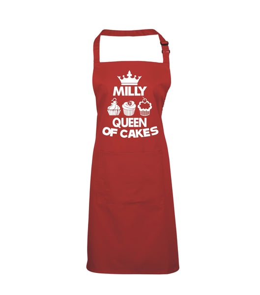 Personalised Queen of Cakes Apron
