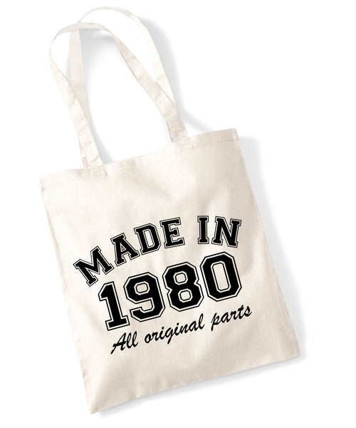 Personalised Year 'Made in (insert year)' Tote Bag