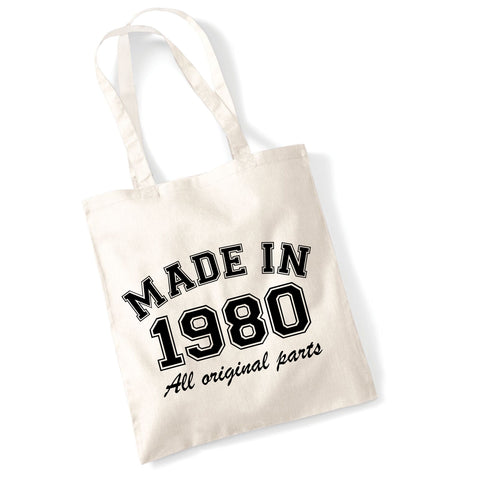 Personalised Year 'Made in (insert year)' Tote Bag