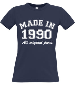 Année personnalisée Made in T-shirt ajusté pour femme 