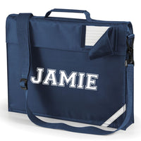 Personalised Varsity Font Bookbag