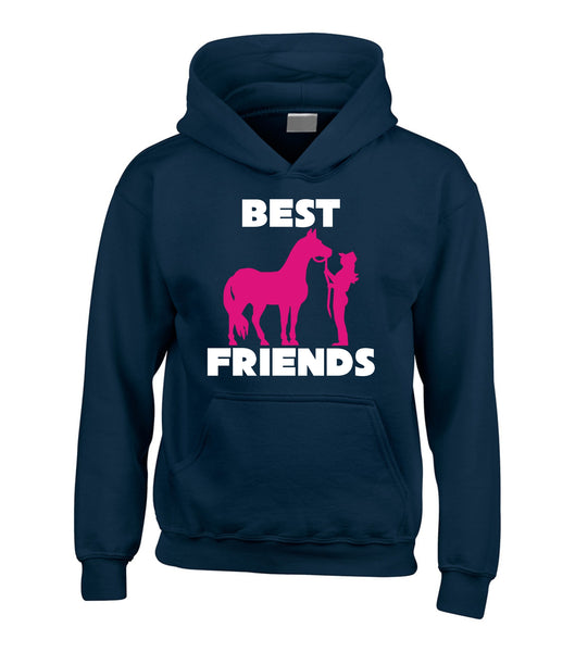Sweat à capuche Best Friends Horsey personnalisé avec 2 noms au dos 