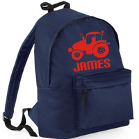 Personalised Tractor Backpack