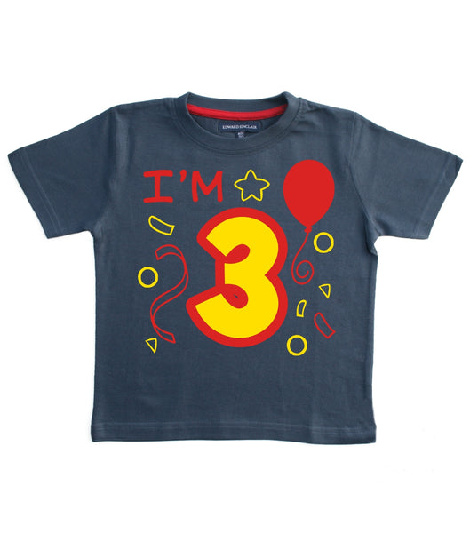 J'ai 3 ans T-shirt anniversaire enfant 