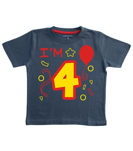 J'ai 4 ans T-shirt anniversaire enfant 
