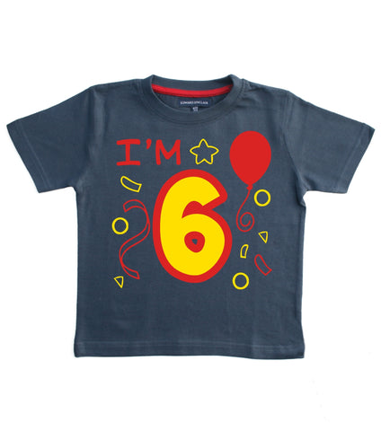 J'ai 6 ans T-shirt anniversaire enfant 