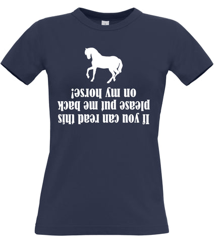Si vous pouvez lire ce t-shirt ajusté pour femme 
