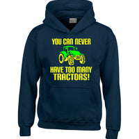 You Can Never Have Too Many Tractors!' Funny Farmer Children's Hoodie