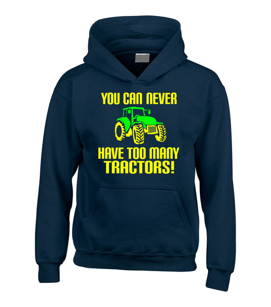 You Can Never Have Too Many Tractors!' Funny Farmer Children's Hoodie