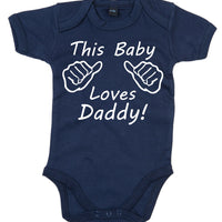 This Baby Loves Daddy Baby Bodysuit
