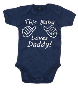 This Baby Loves Daddy Baby Bodysuit