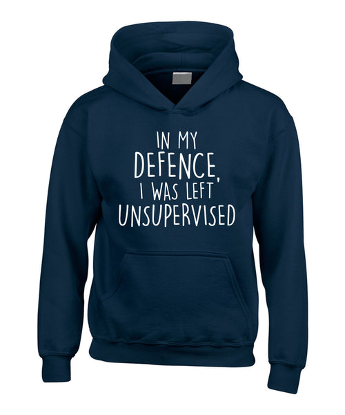 in My Defence, I was Left Unsupervised Hoodie