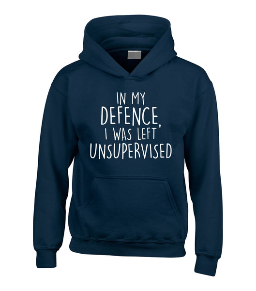 in My Defence, I was Left Unsupervised Hoodie