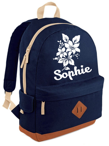 Personalised Flower Heritage Backpack