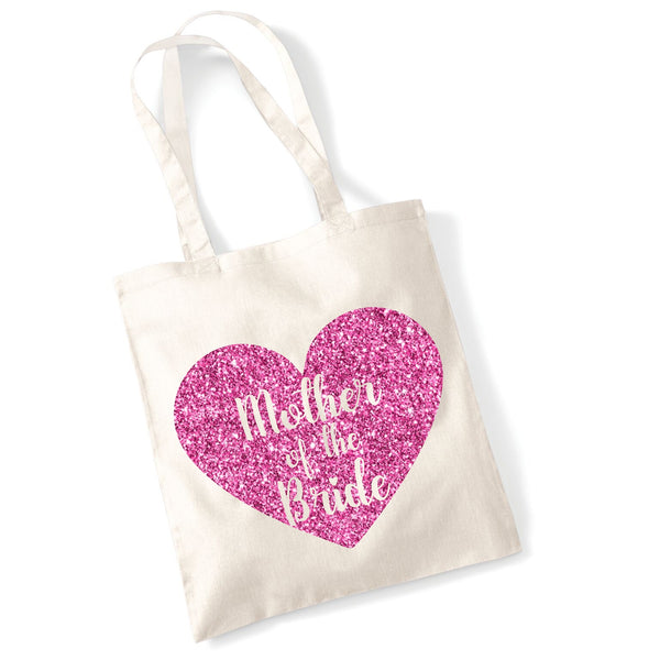 Mother of The Bride Tote Bag with Sparking Print