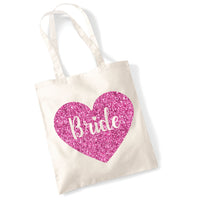 Bride Tote Bag in Sparkling Print