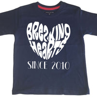 Personalised Breaking Hearts Children's T-Shirt with year