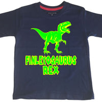 T-shirt enfant personnalisé ''Nom''-O-Saurus Rex