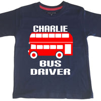 Personalised Bus Driver Children's T-shirt