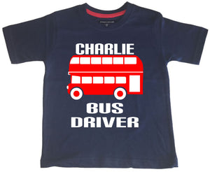 T-shirt enfant chauffeur de bus personnalisé 