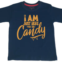 Je suis juste là pour le t-shirt d'Halloween de Candy Kid 