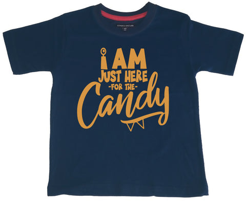 Je suis juste là pour le t-shirt d'Halloween de Candy Kid 
