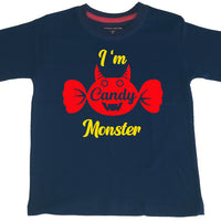 Je suis un t-shirt d'Halloween Candy Monster Kids. 