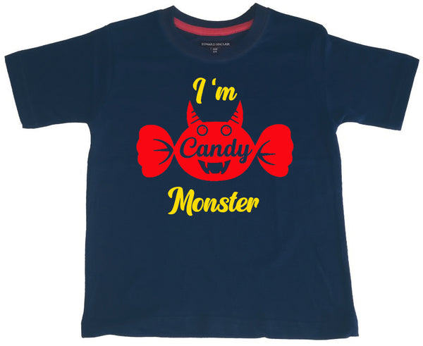Je suis un t-shirt d'Halloween Candy Monster Kids. 