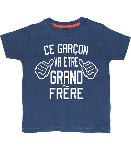 Ce Garcon va être Grand Frère Children's T-shirt