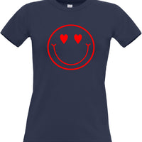 T-shirt Femme Coeur Visage Saint Valentin