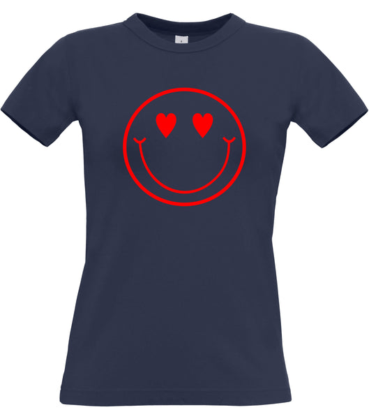 T-shirt Femme Coeur Visage Saint Valentin
