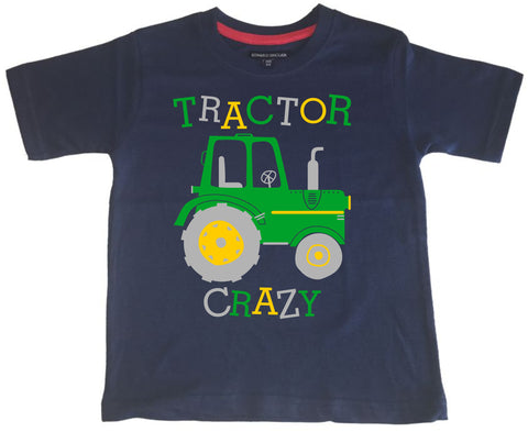 Tractor Crazy (D5) Children's T-shirt
