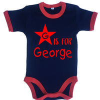 Initial Is for Name Baby Bodysuit