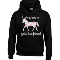 Les chevaux sont un meilleur ami des filles (D2) Sweat à capuche 