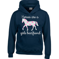 Les chevaux sont un meilleur ami des filles (D2) Sweat à capuche 