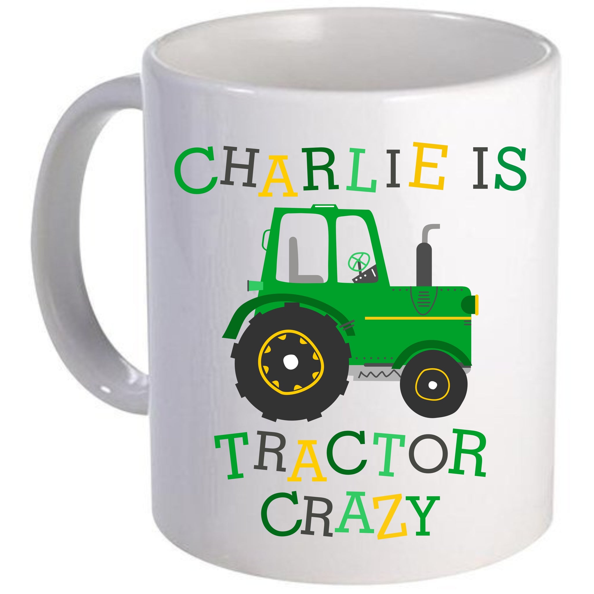 Personalised Tractor Crazy Mug
