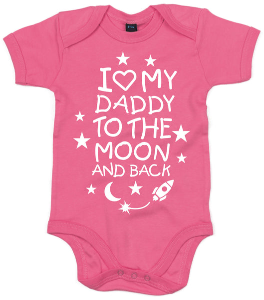 I Love My Daddy To The Moon And Back Baby Bodysuit