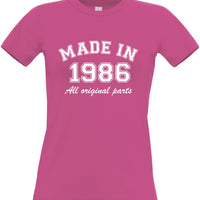 Année personnalisée Made in T-shirt ajusté pour femme 