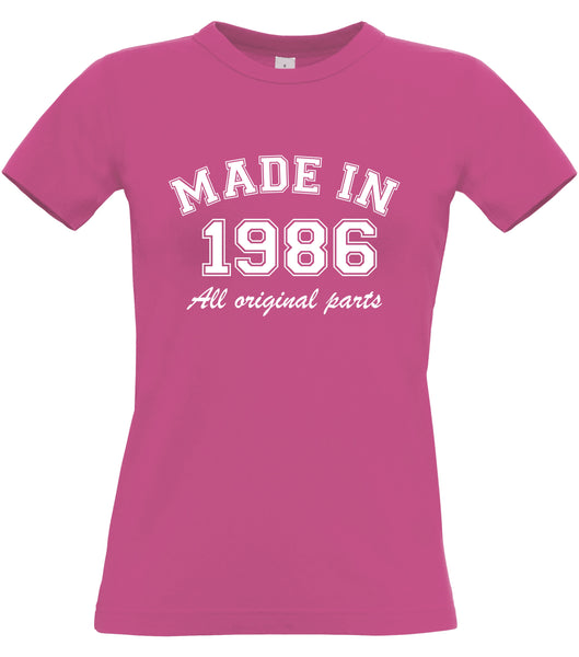 Personalised Year Made in Women's Fitted T Shirt
